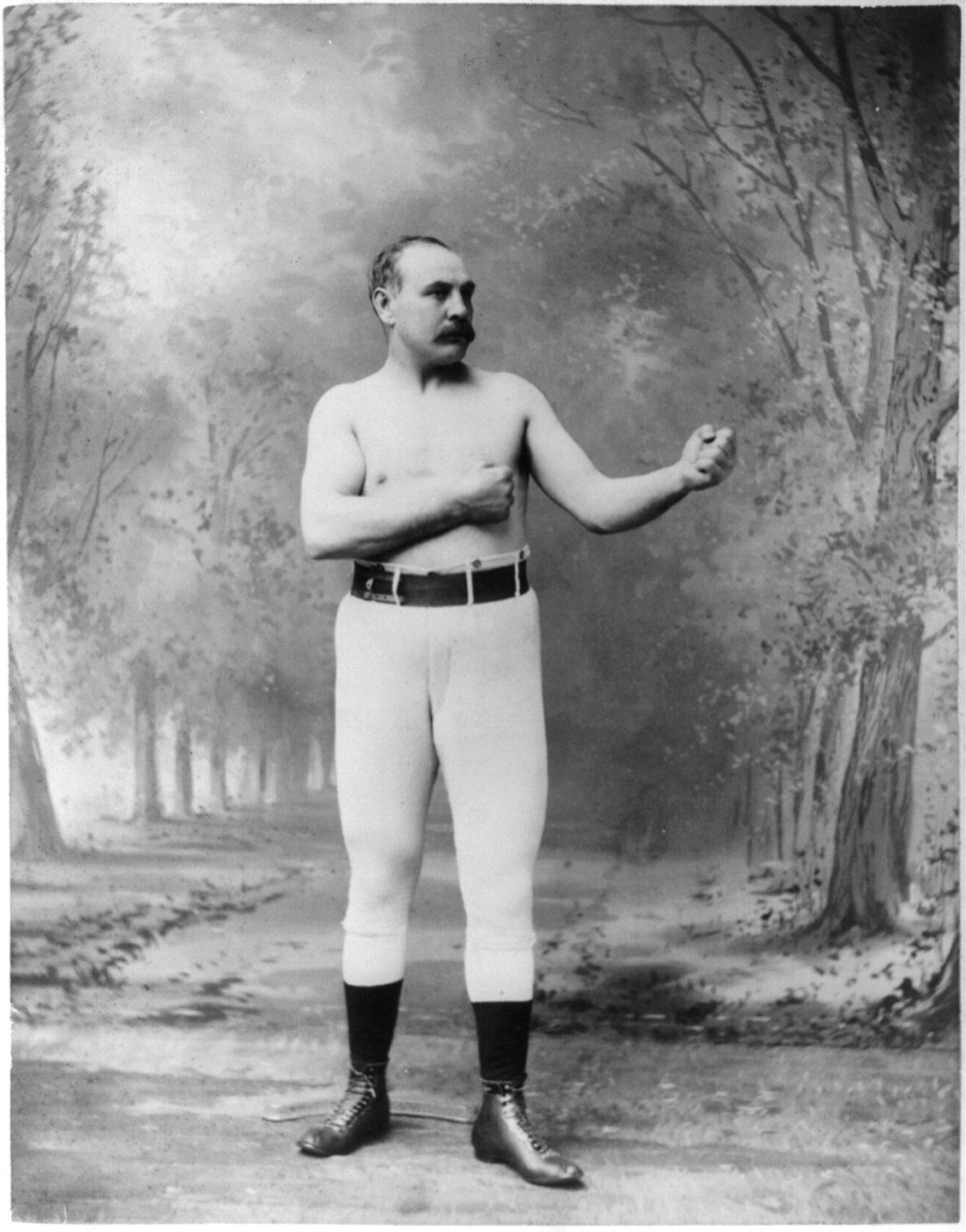 Photographic portrait of the boxer Jem Mace, 1891