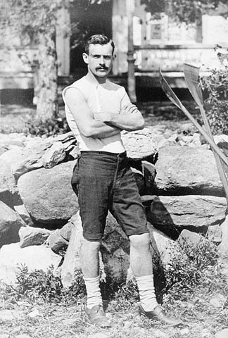 Portrait photograph of Edward Ned Hanlan, world sculling champion, about 1878
