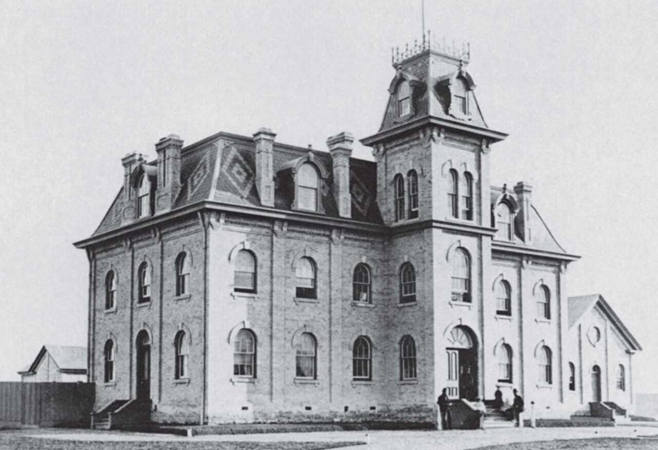 City Hospital, London, Ontario, photographed about 1875