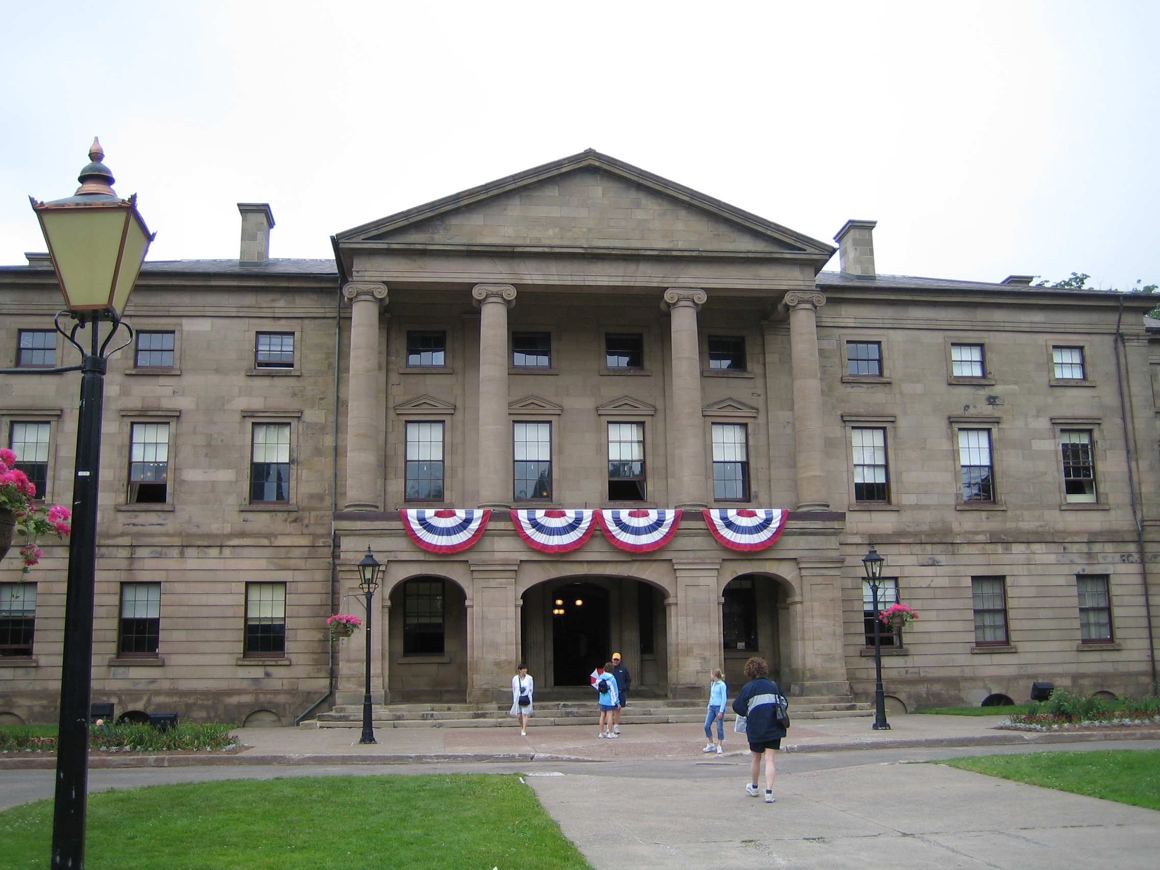Province House, Charlottetown, Prince Edward Island -- the birthplace of Canadian Confederation, a neoclassical sandstone building on Richmond Street